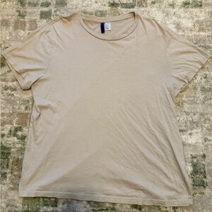 Divided Beige Short Sleeve Tee